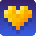 Gold Pixel Heart