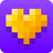 Gold Pixel Heart - Together For Good '24 pequena